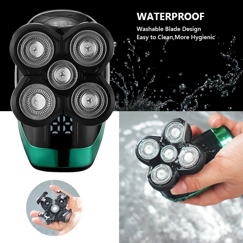 VelvetTrim 5 In one Men's Rechargeable Electric Shaver