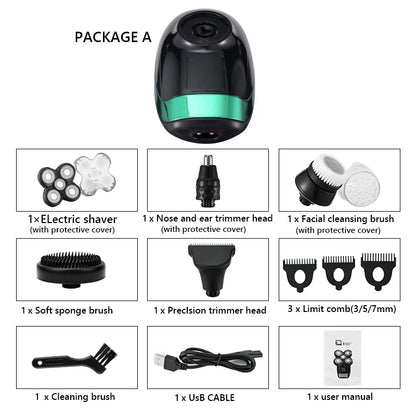 VelvetTrim 5 In one Men's Rechargeable Electric Shaver